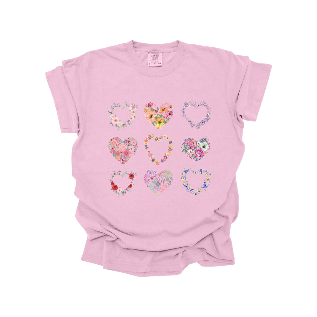 Floral Hearts Coquette Tshirt
