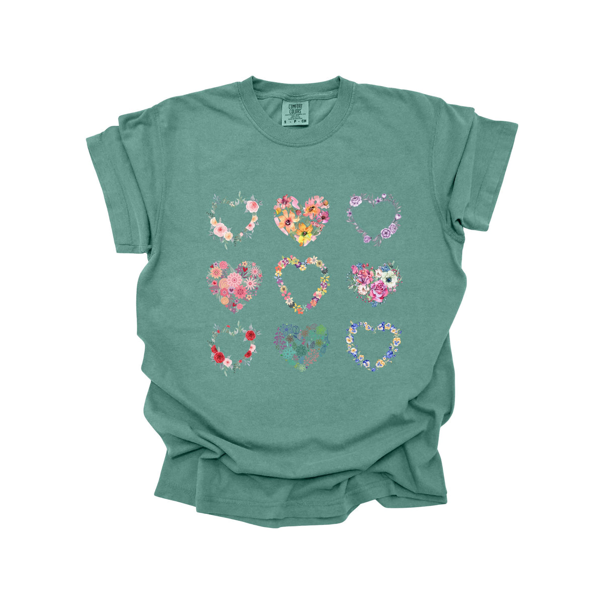 Floral Hearts Coquette Tshirt