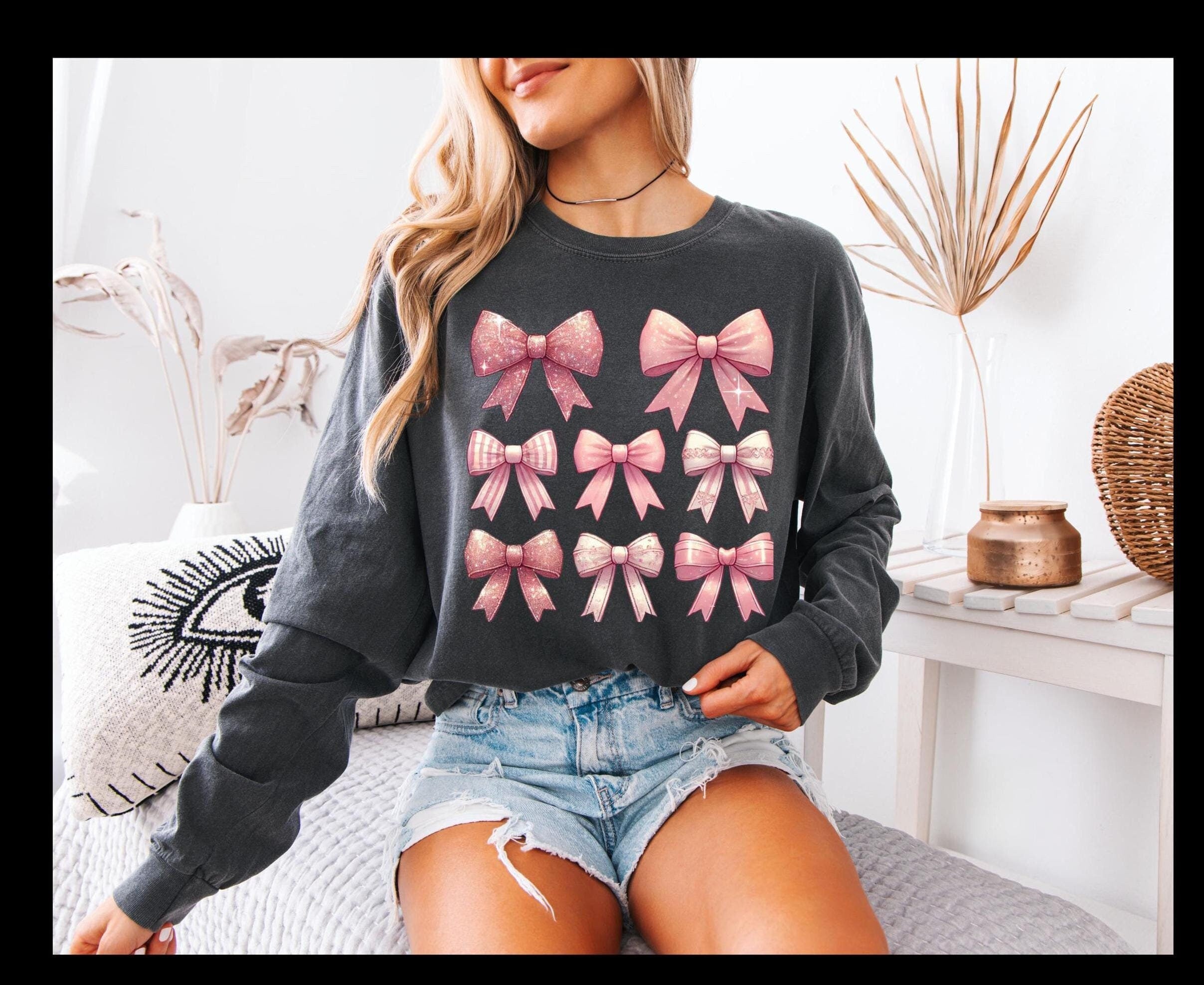 Pink Coquette Bow Valentine's Day Shirt