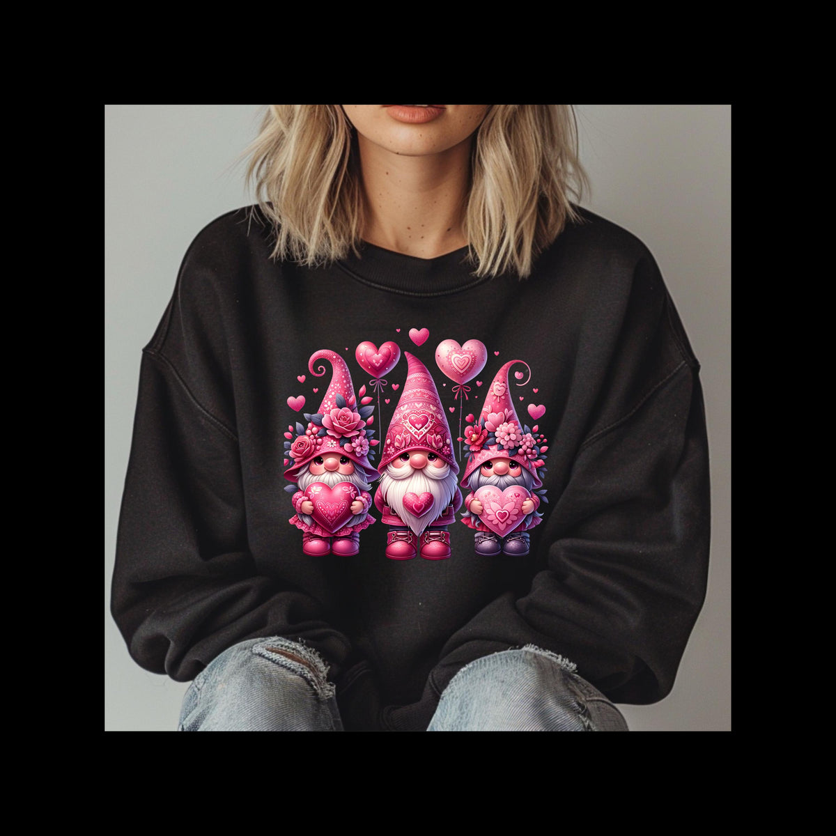 Valentine's Day Gnome fun and sassy sweatshirt