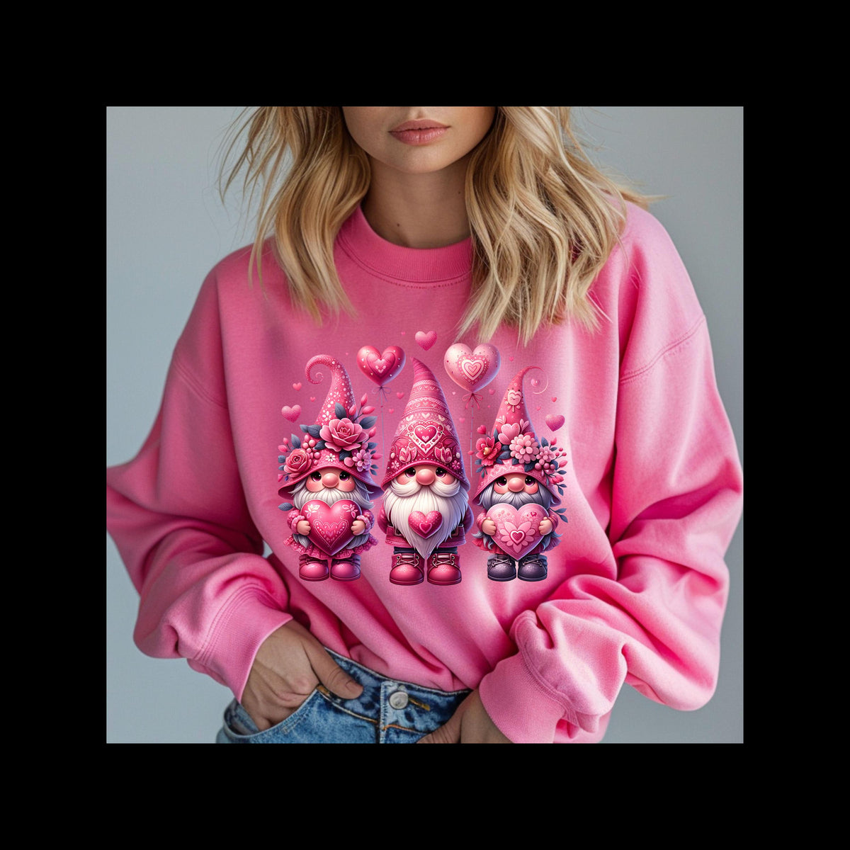 Valentine's Day Gnome fun and sassy sweatshirt
