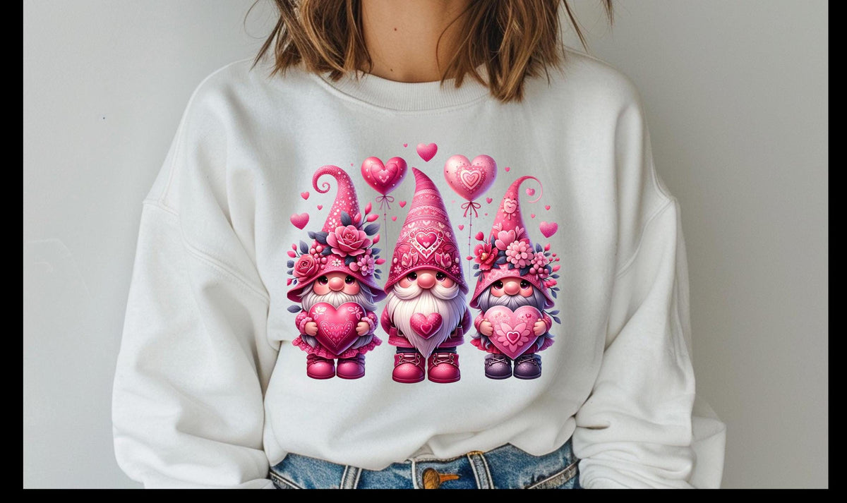 Valentine's Day Gnome fun and sassy sweatshirt