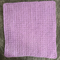 Crocheted Chenille Baby Blanket: Shadow Purple Stroller Blanket