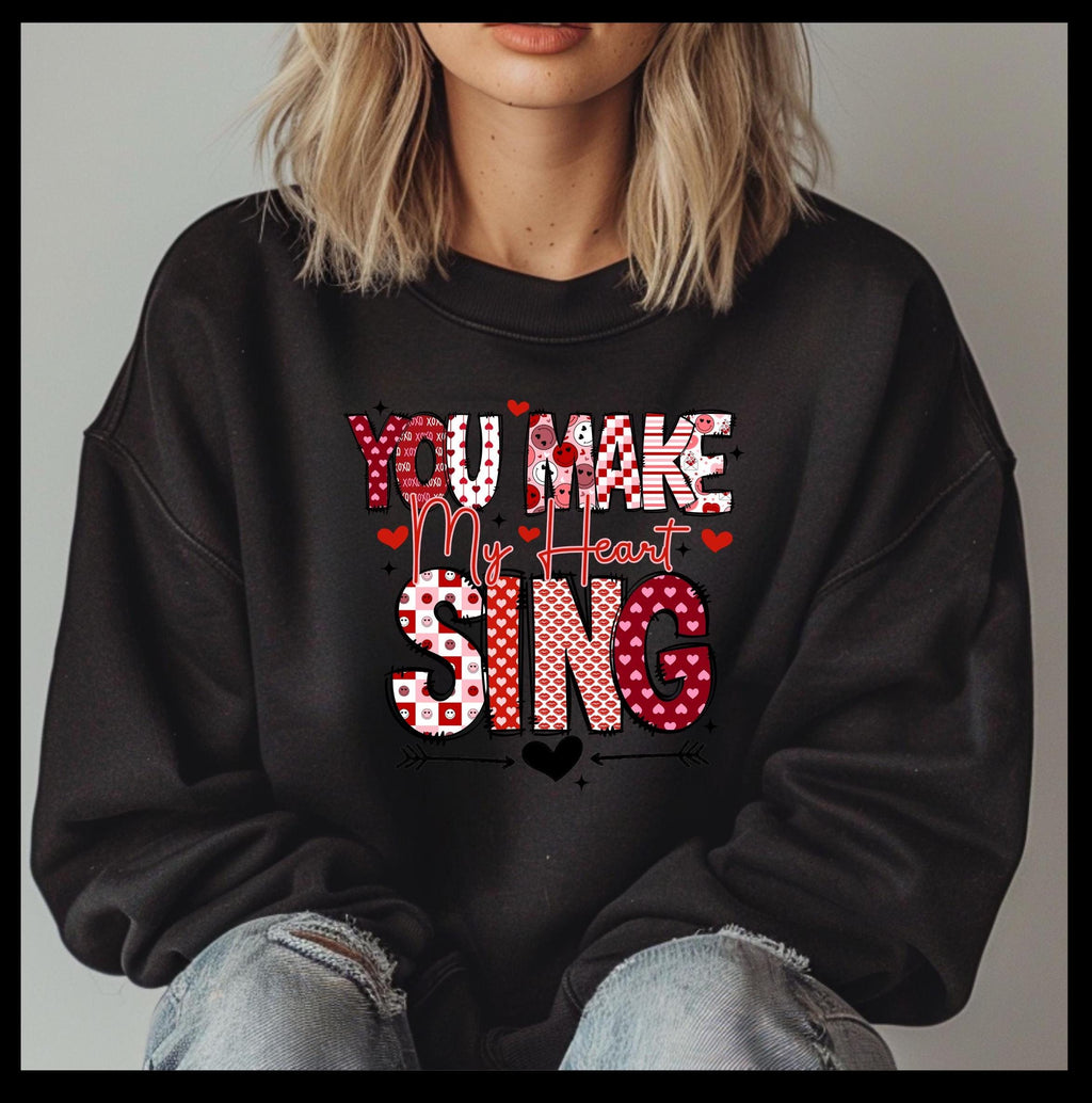 Mama and Mini Matching Sweatshirts: You Make My Heart Sing