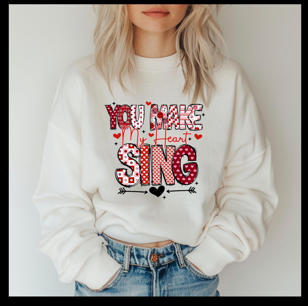 Mama and Mini Matching Sweatshirts: You Make My Heart Sing