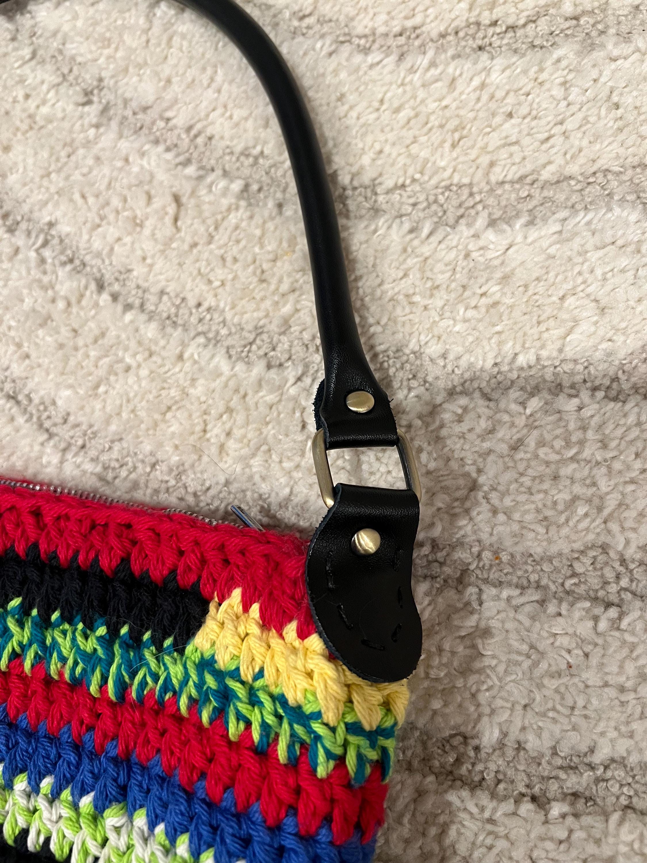 Miu miu inspired handmade crochet shoulder bag