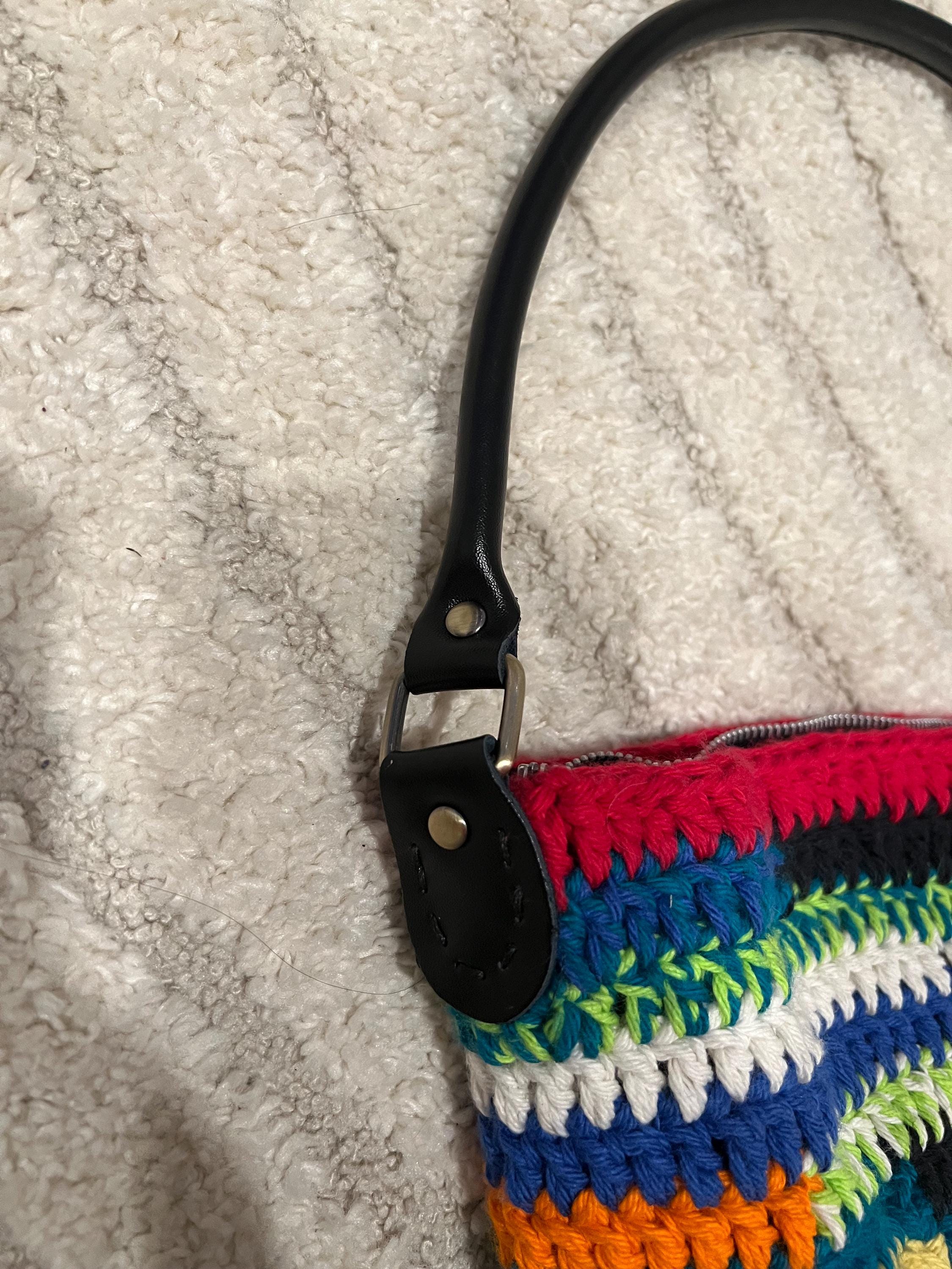 Miu miu inspired handmade crochet shoulder bag