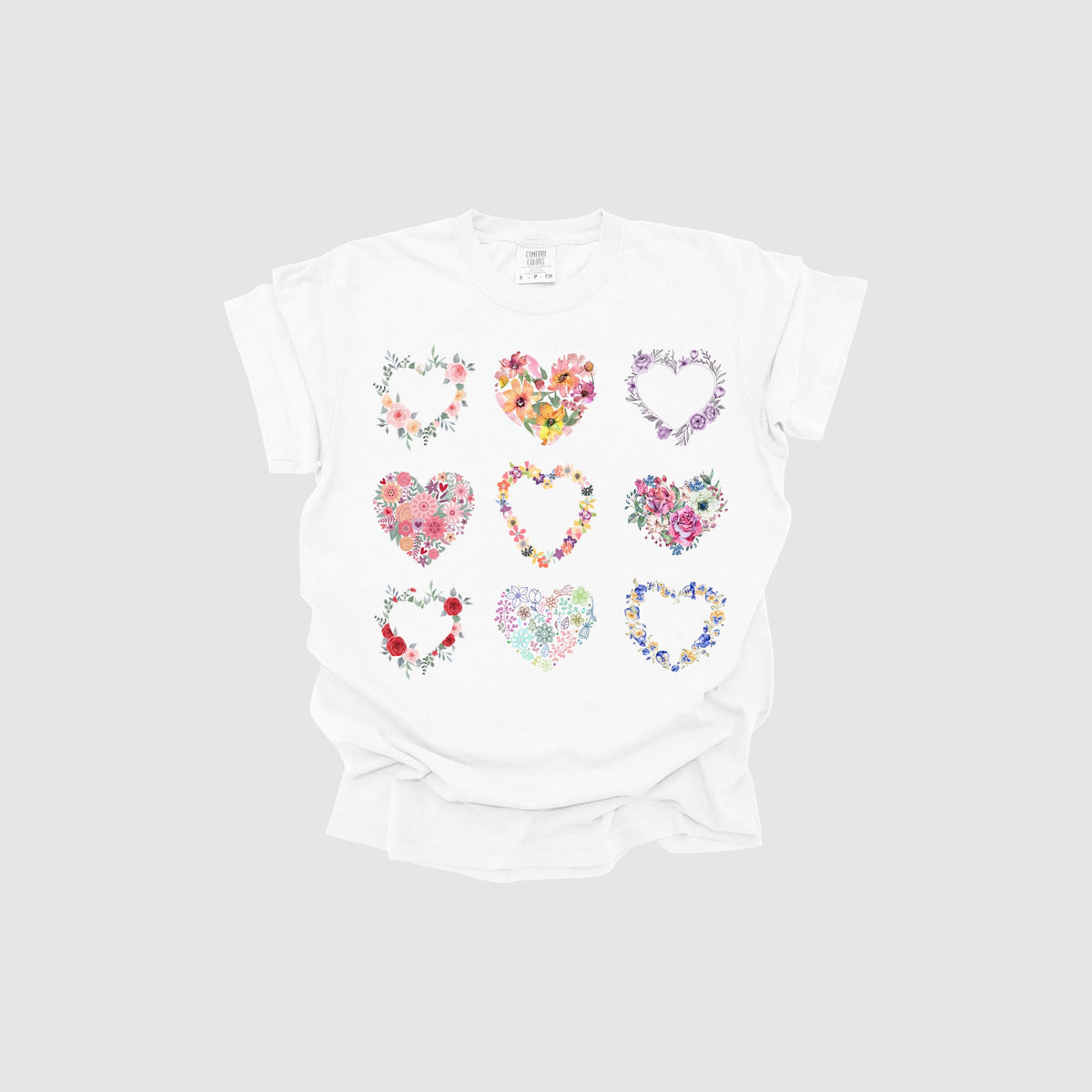 Floral Hearts Coquette Tshirt