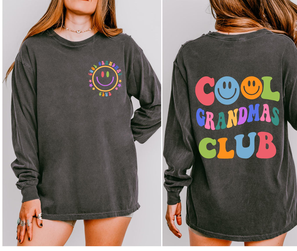 Grandmas Club Long Sleeve T-shirt, Comfort Colors