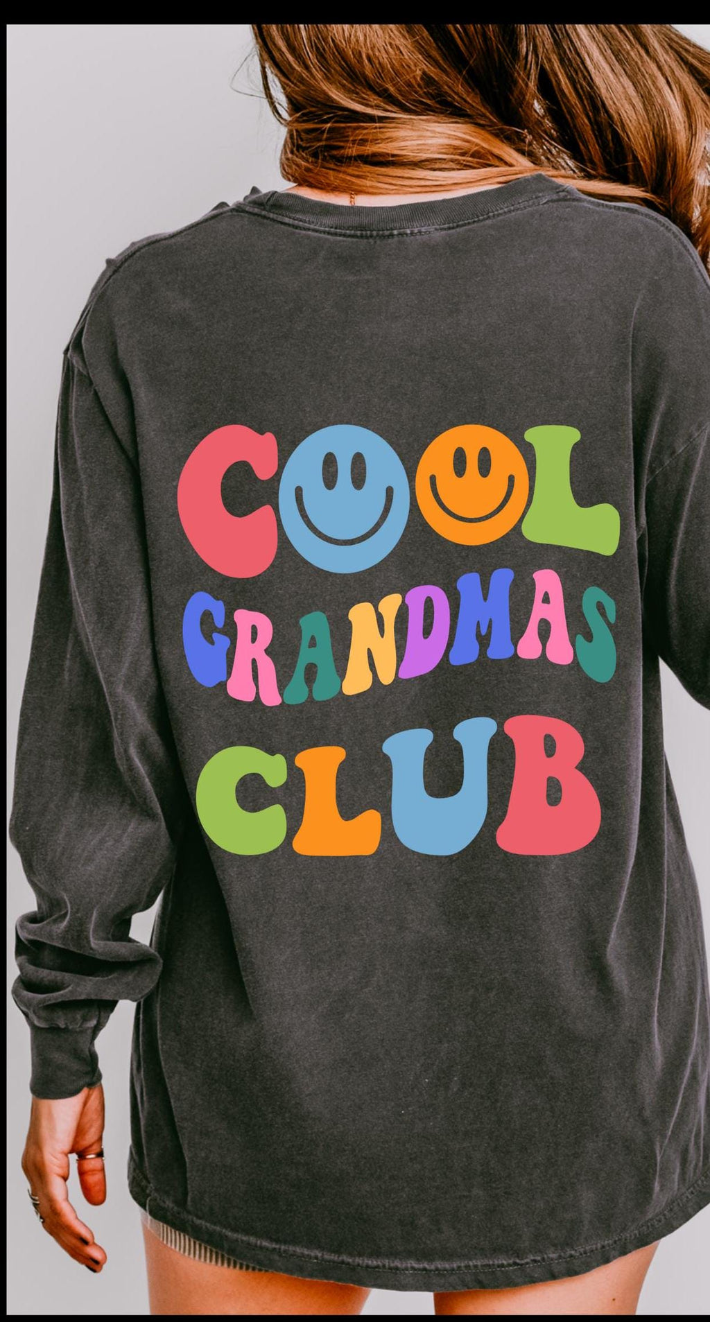 Grandmas Club Long Sleeve T-shirt, Comfort Colors