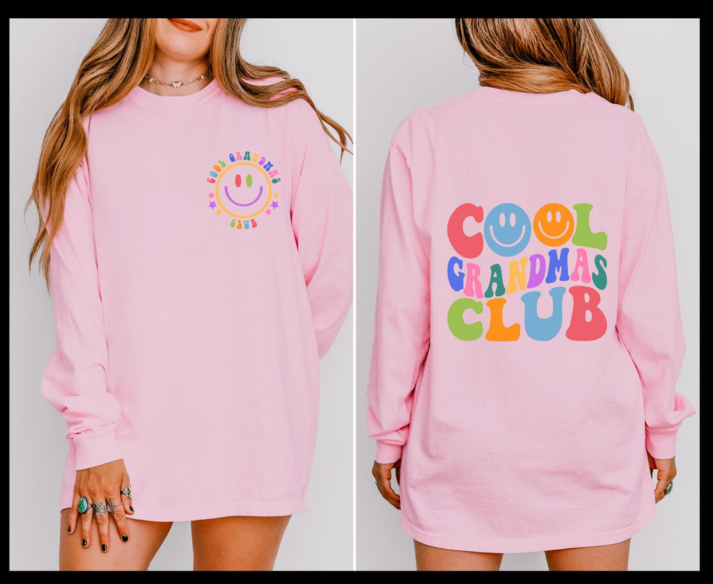 Grandmas Club Long Sleeve T-shirt, Comfort Colors