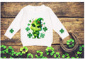 Toddler St. Patrick's Day Green Guy Sweatshirt, Faux Glitter