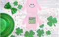 Sassy Little Lassie St Patricks Day toddler sweatshirt with front and back design