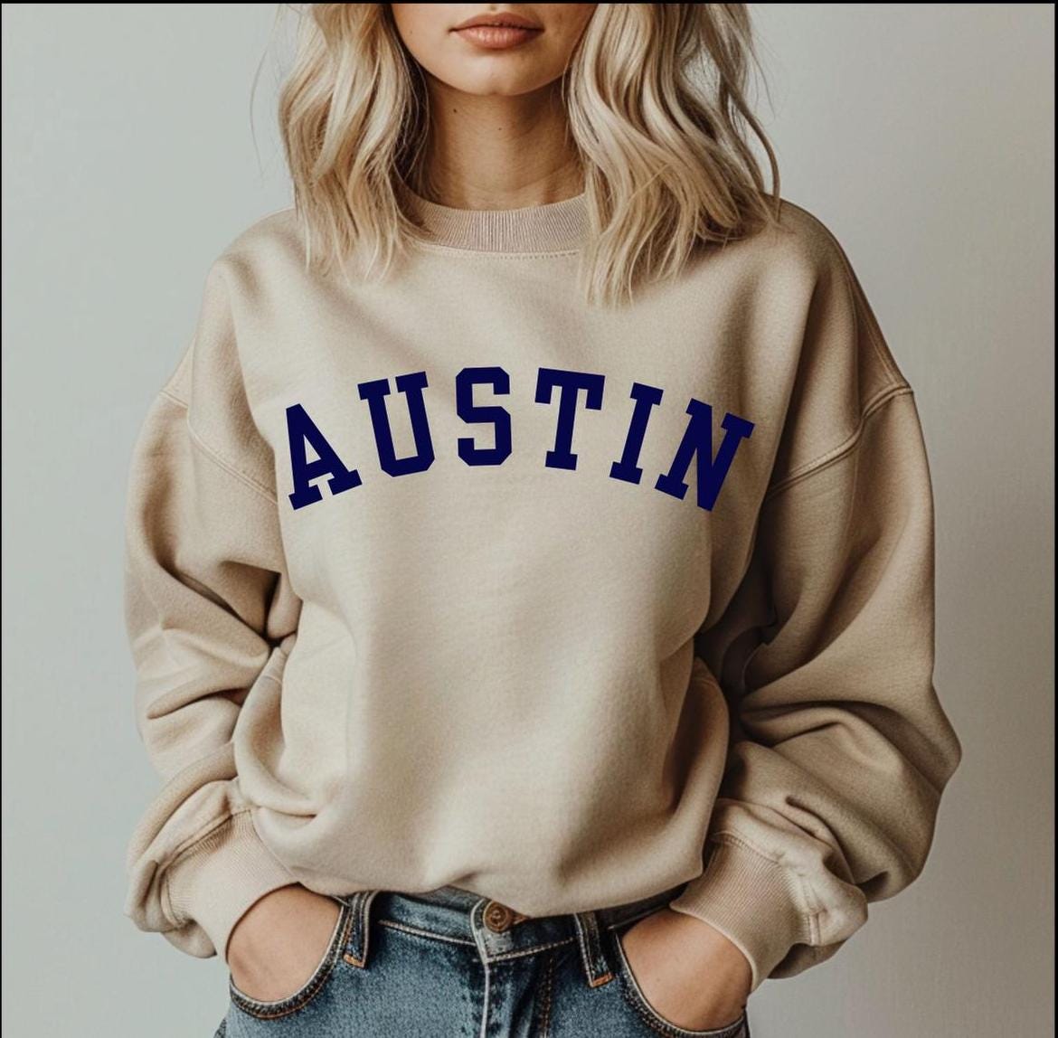 Austin sweatshirt, Gildan Softstyle, Bachelorette Party, celebrate, fun,