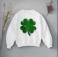 Shamrock Sequin Sweatshirt: St Patrick's Day Irish Clothing