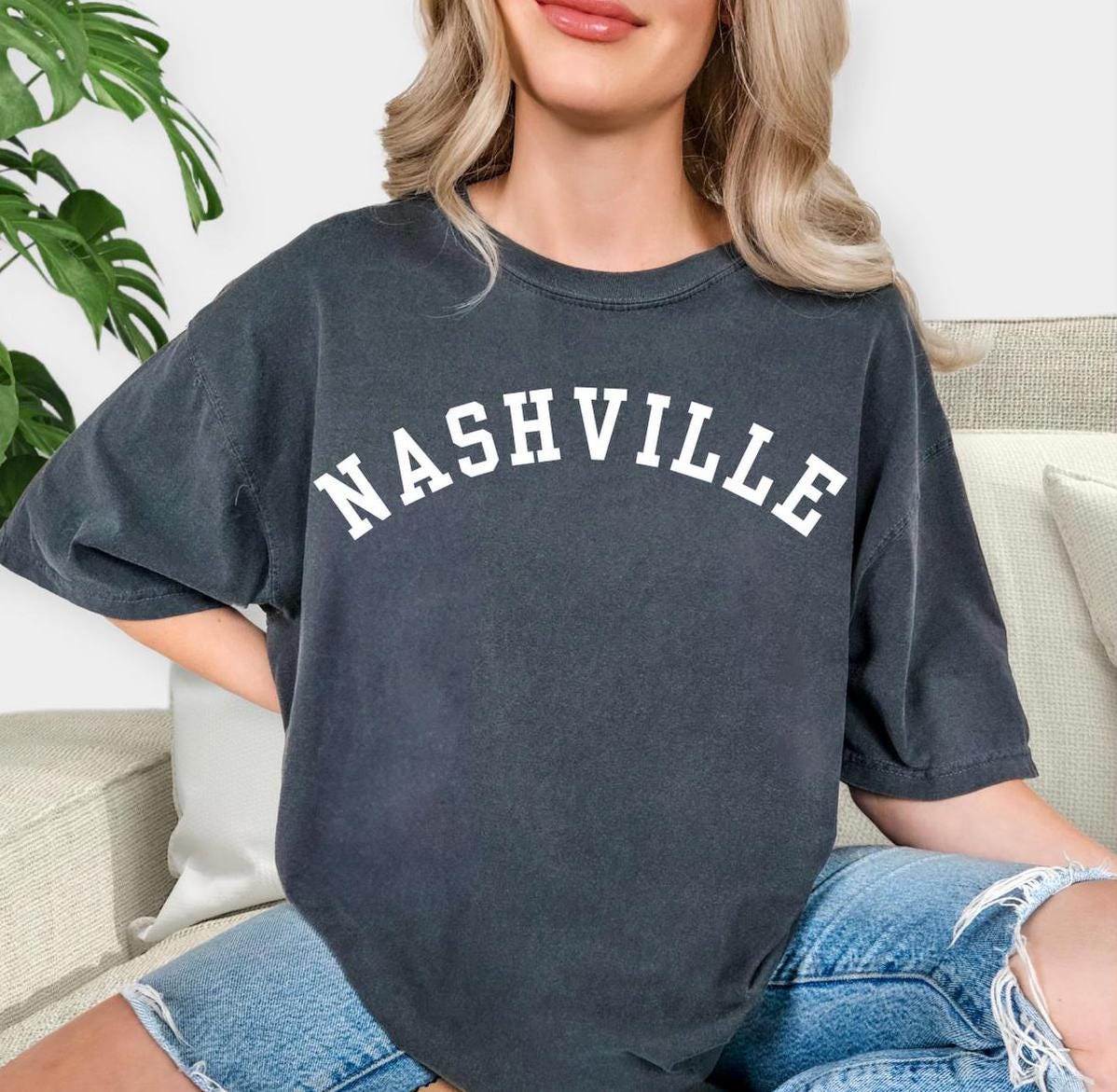 Nashville Design Cotton Tee, festival celebration quality tshirt, Comfort Colors bachelorette party shirt