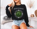 St Patricks Day Irish Woman long sleeve Comfort Colors Tshirt.