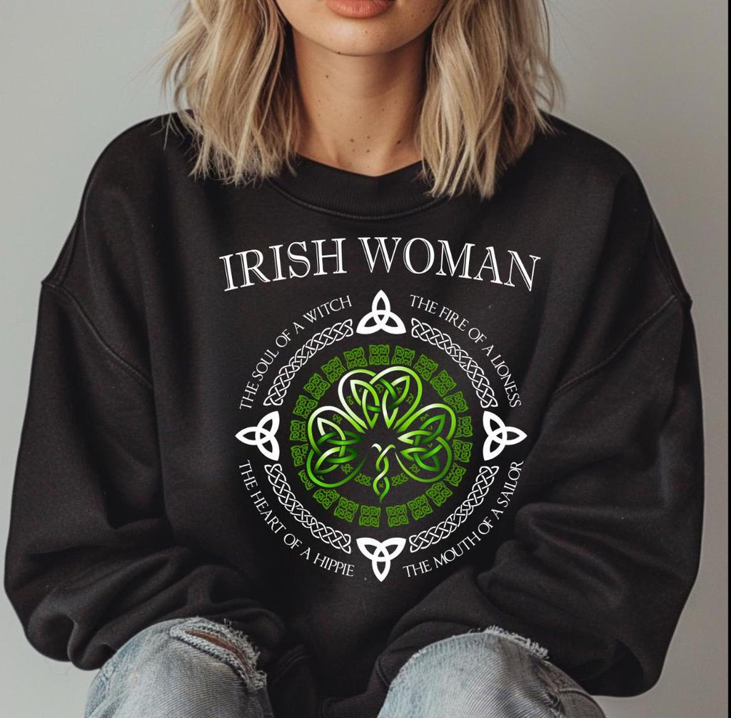 St Patricks Day Irish Woman sweatshirt