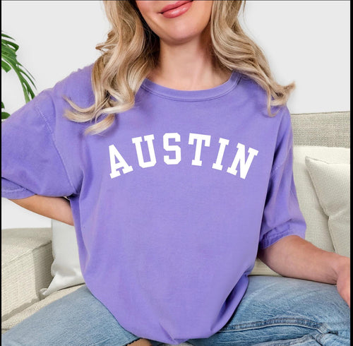 AUSTIN Comfort Colors short sleeve tshirt