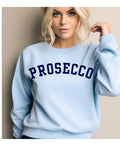 Prosecco Sweatshirt: Gildan 18000 Light Blue Crewneck