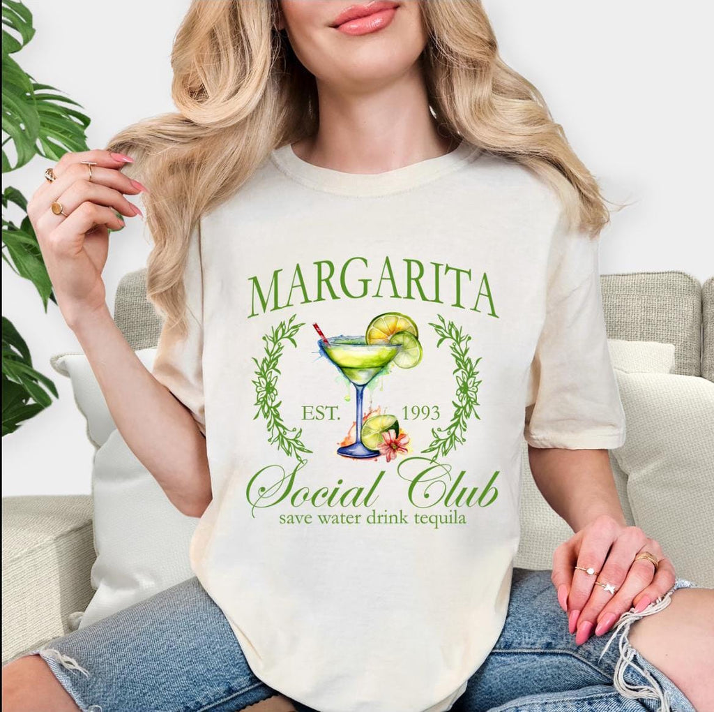 Fun Margarita Social Club short sleeve t shirt