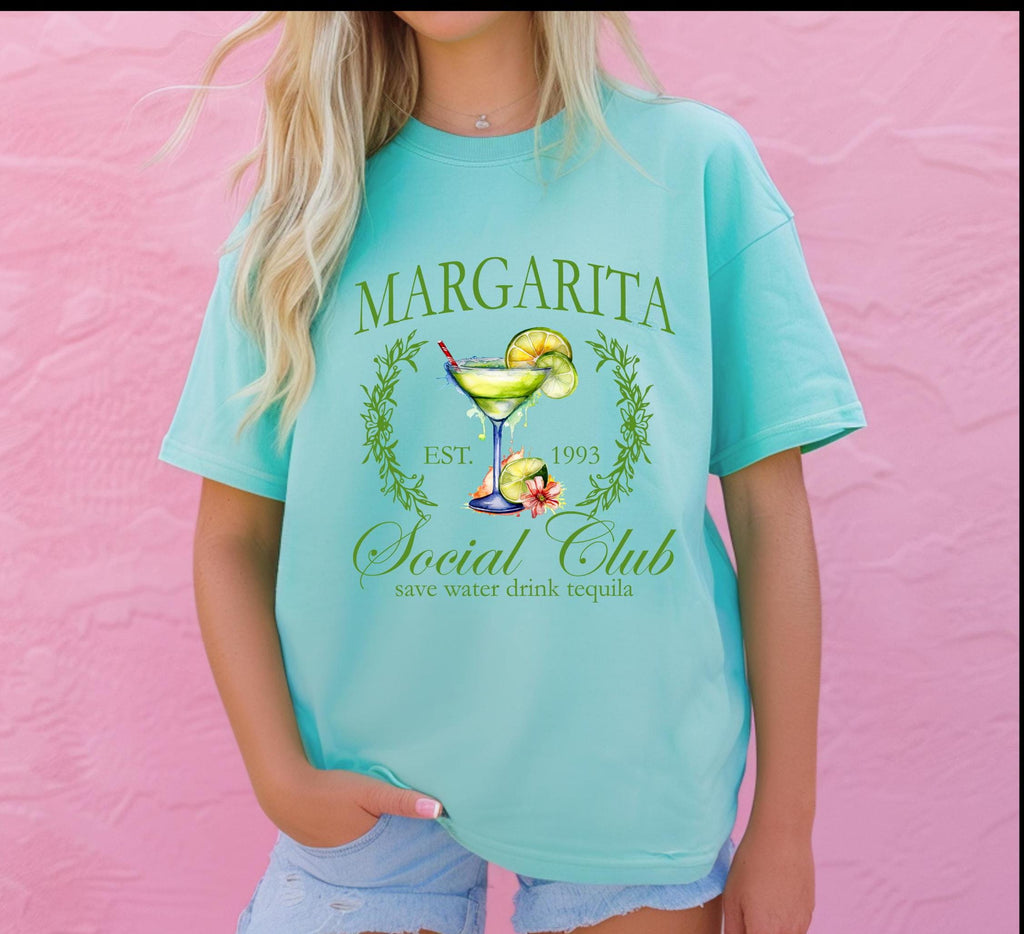 Fun Margarita Social Club short sleeve t shirt
