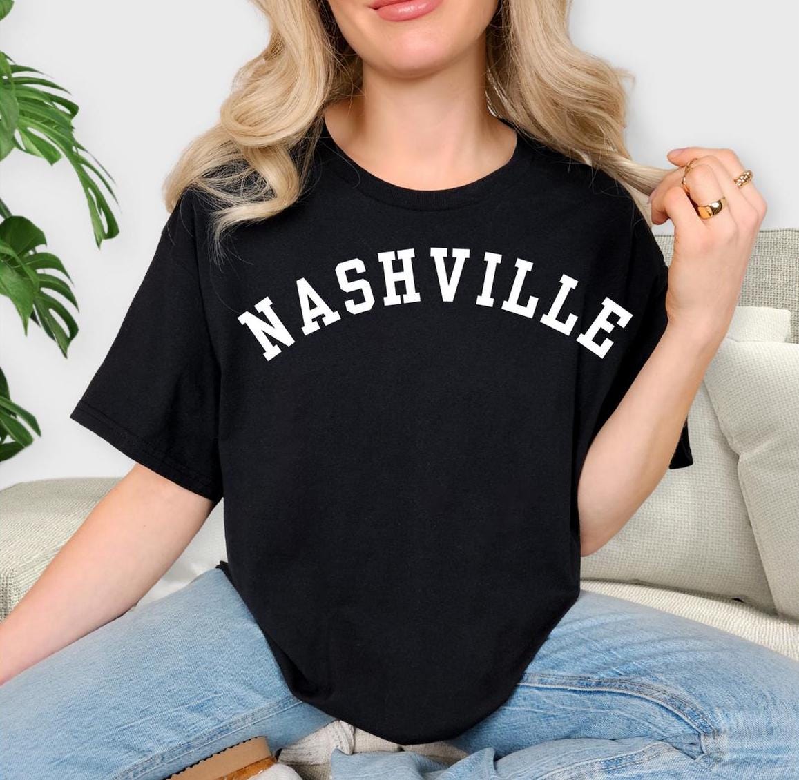 Nashville Design Cotton Tee, festival celebration quality tshirt, Comfort Colors bachelorette party shirt