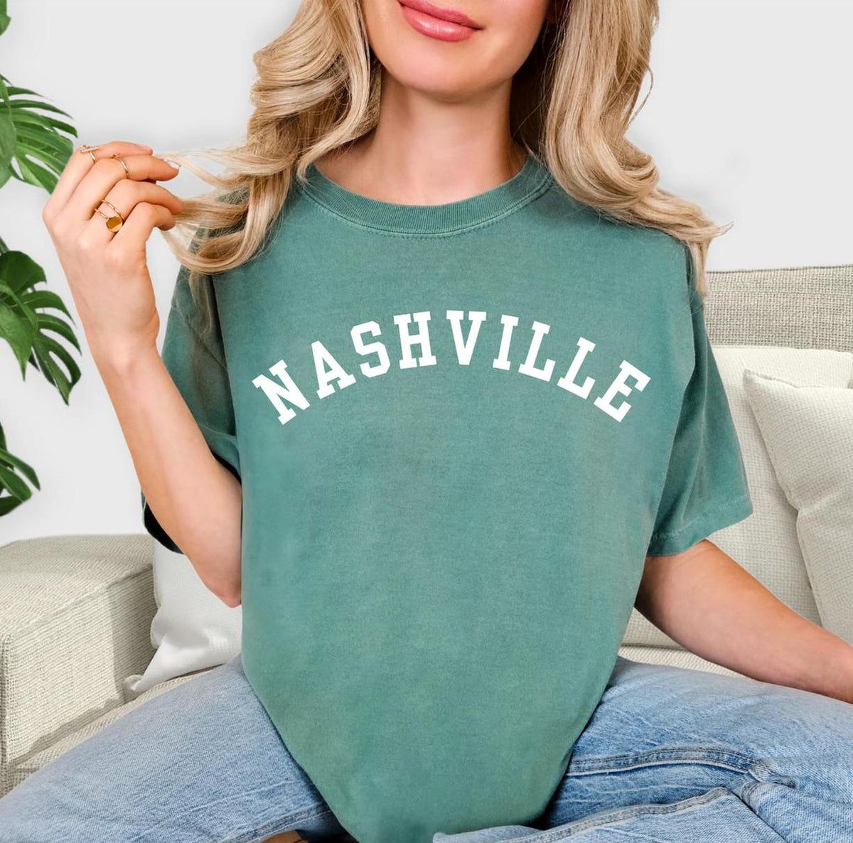 Nashville Design Cotton Tee, festival celebration quality tshirt, Comfort Colors bachelorette party shirt