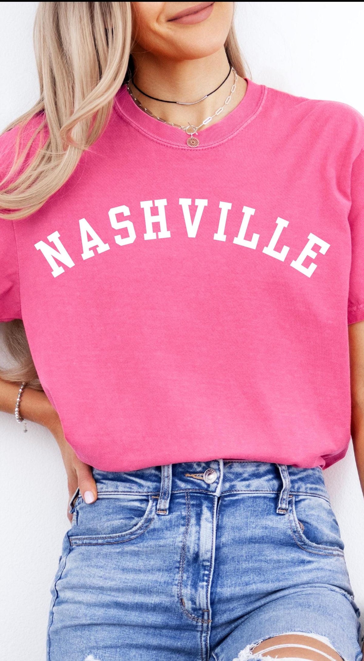 Nashville Design Cotton Tee, festival celebration quality tshirt, Comfort Colors bachelorette party shirt