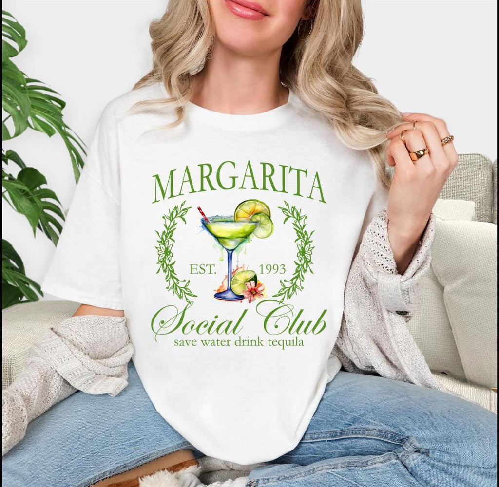 Fun Margarita Social Club short sleeve t shirt