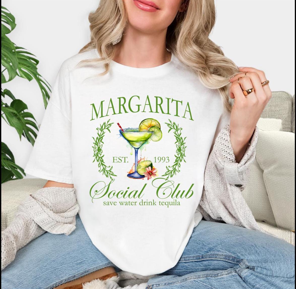 Fun Margarita Social Club short sleeve t shirt