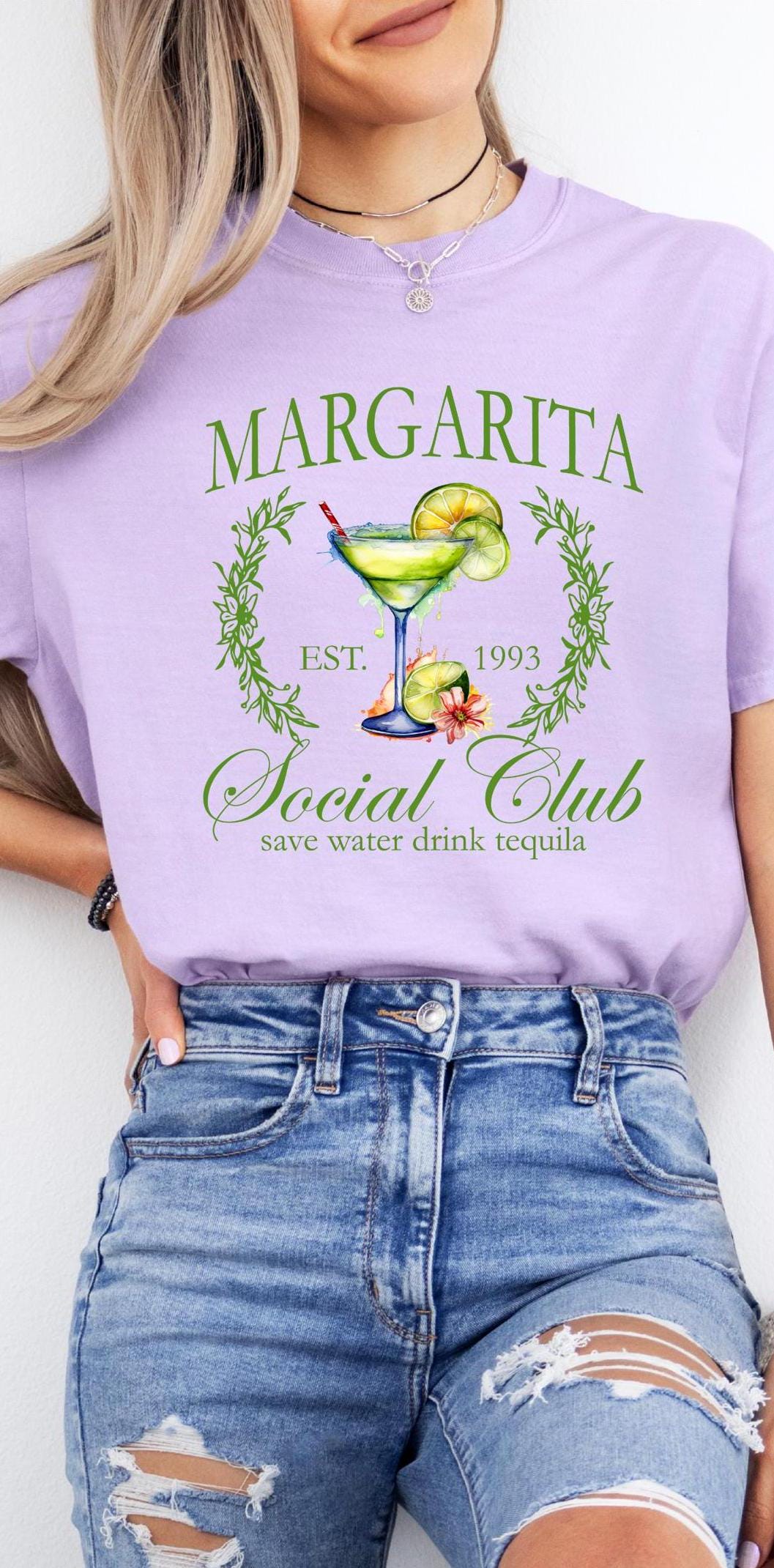 Fun Margarita Social Club short sleeve t shirt