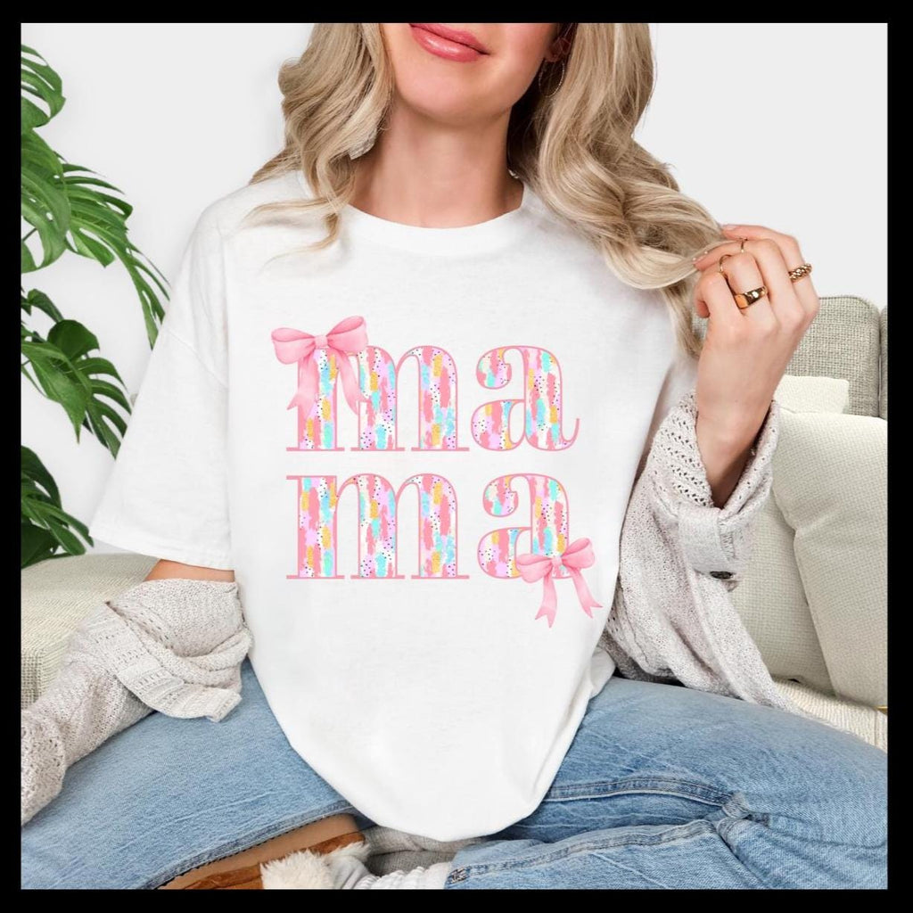 Comfort Colors Mama T-Shirt: Garment-Dyed Cotton, DTF Print