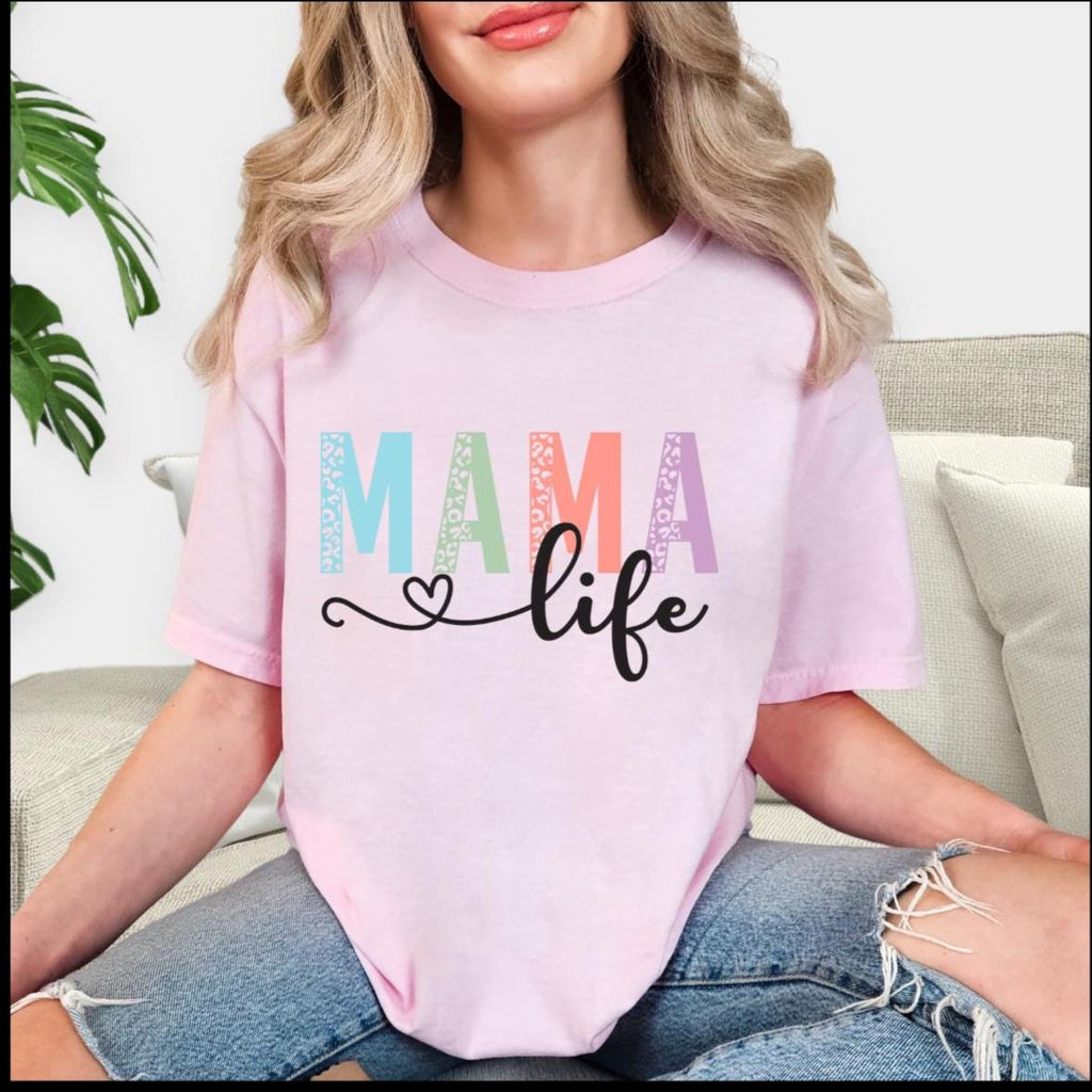 Mama Life Comfort Colors T-Shirt: Soft Cotton Mother's Day Top