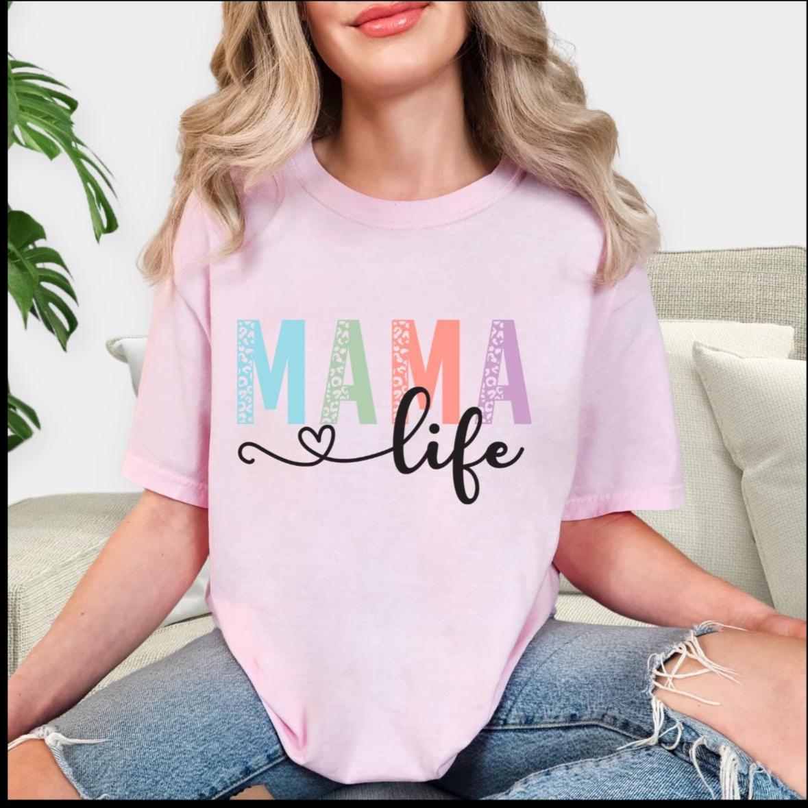 Mama Life Comfort Colors T-Shirt: Soft Cotton Mother's Day Top