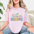 Floral Comfort Colors Grandma short sleeve shirt, Quality soft cotton t-shirt, Grandma-to-be celebration shirt