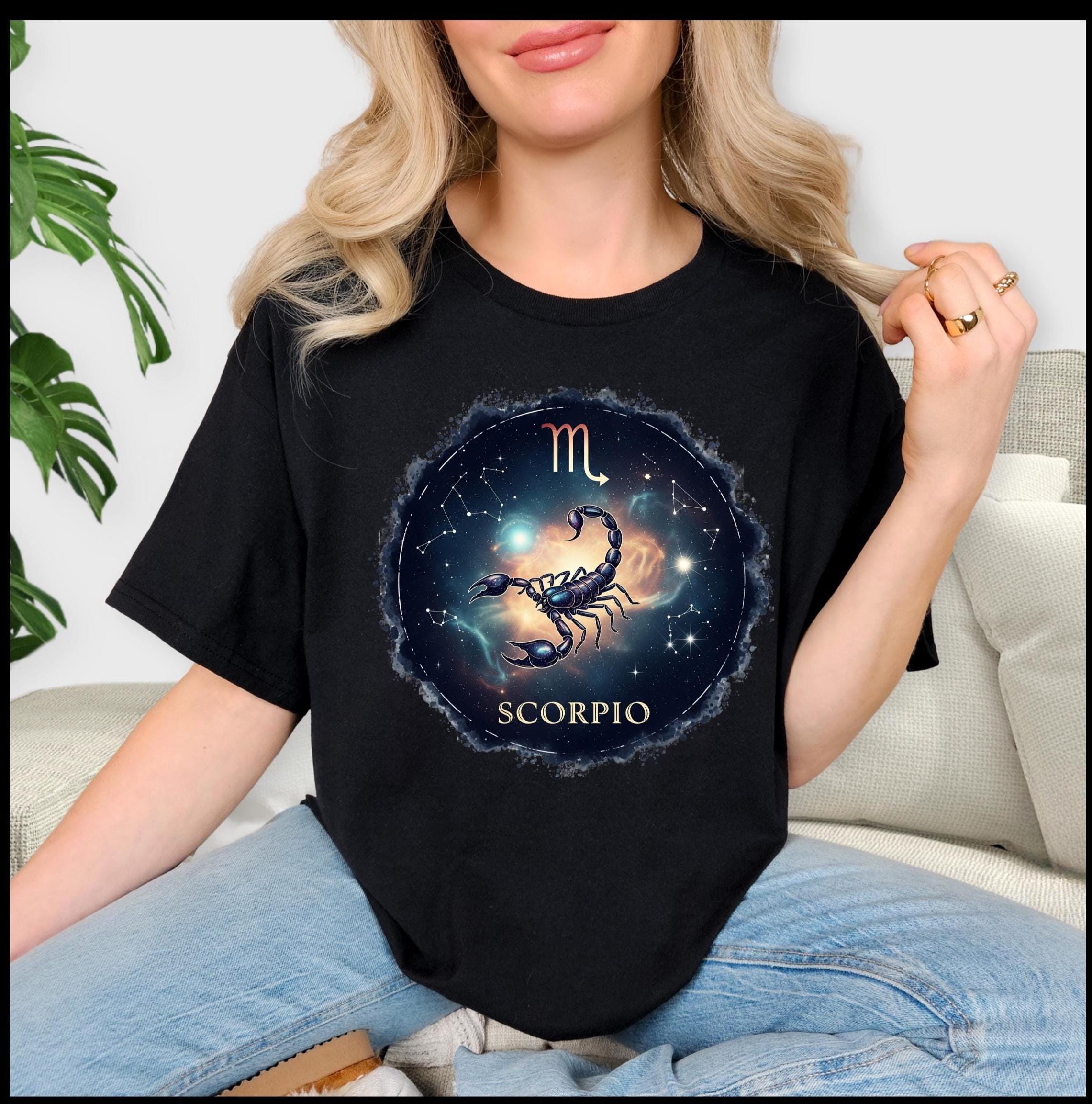 Mystical Zodiac Cotton T-Shirt: Celestial Astrology Tee