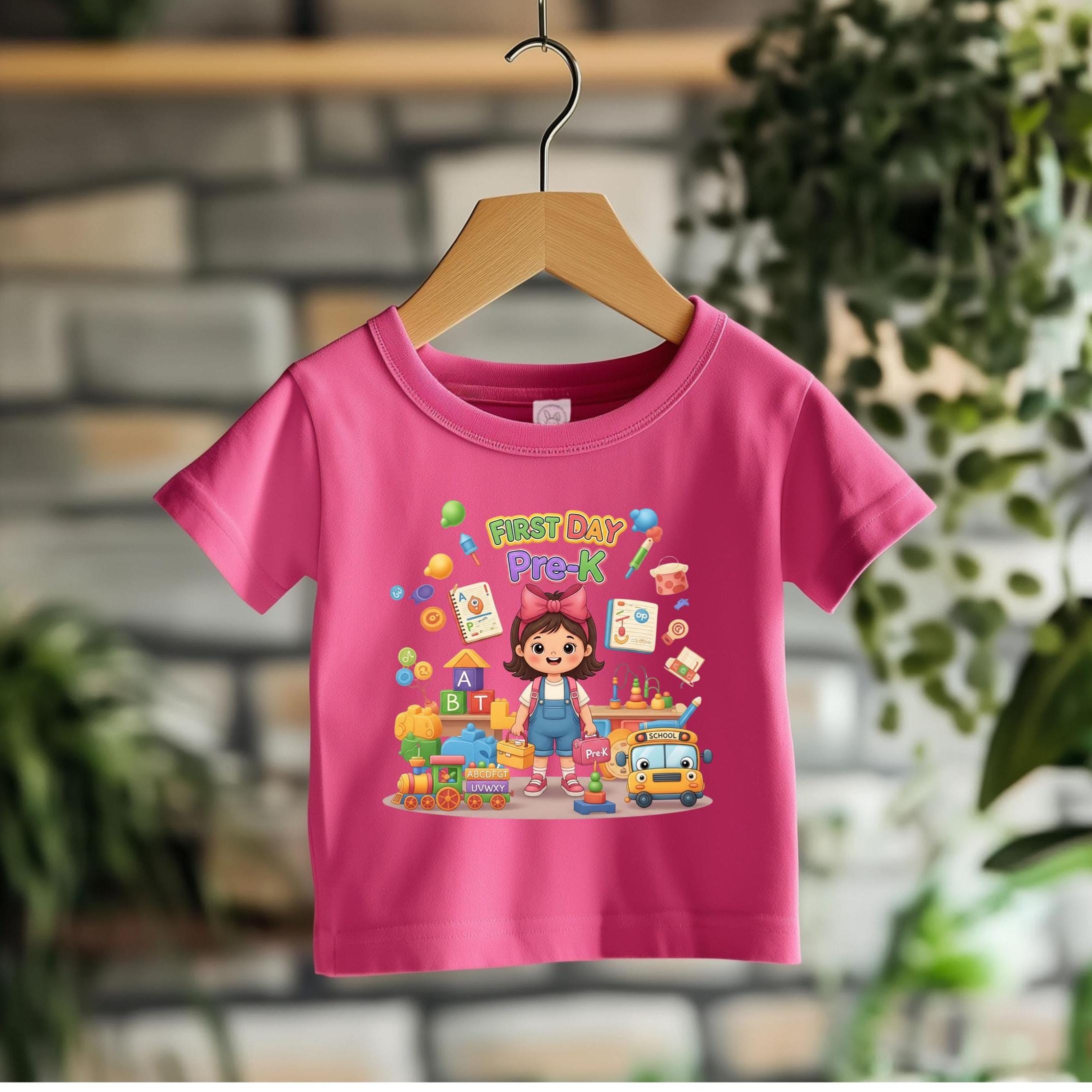 Toddler First Day of Pre-K T-Shirt, Soft Cotton Jersey, School Shirt