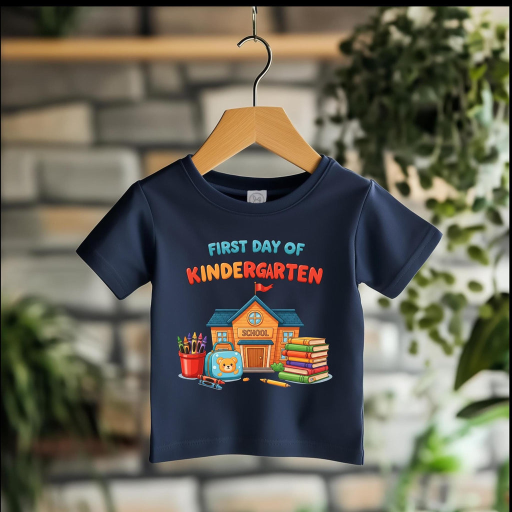 First Day of Kindergarten T-Shirt: Rabbit Skins Toddler Tee