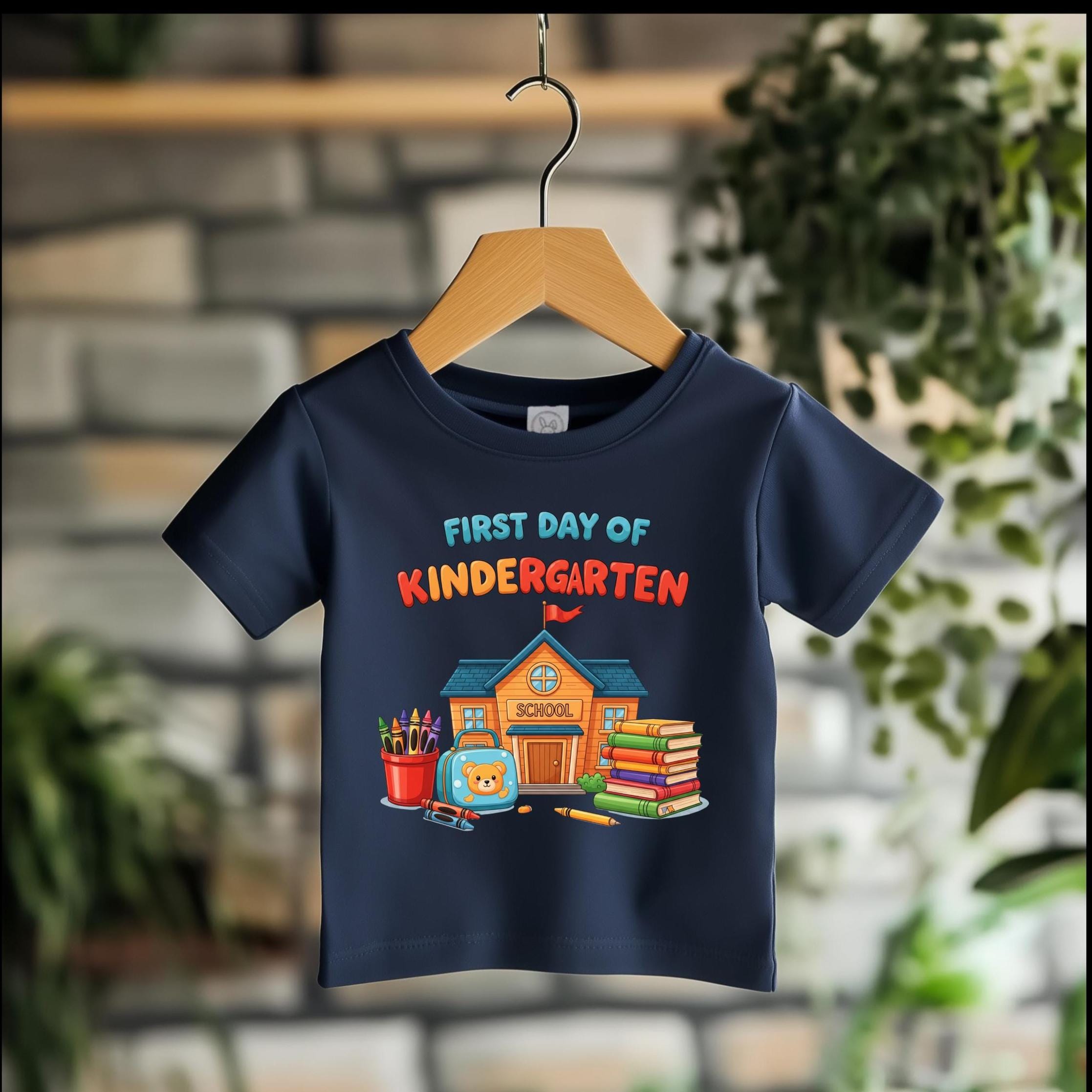 First Day of Kindergarten T-Shirt: Rabbit Skins Toddler Tee