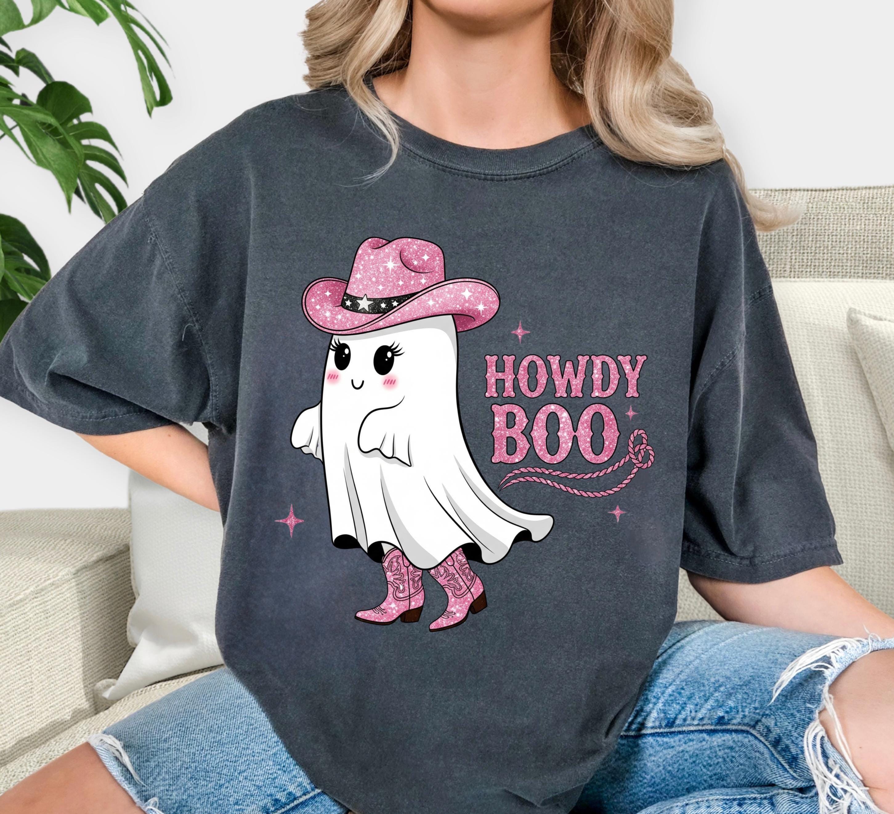 Howdy Boo Ghost T-Shirt: Cutesy Halloween Top