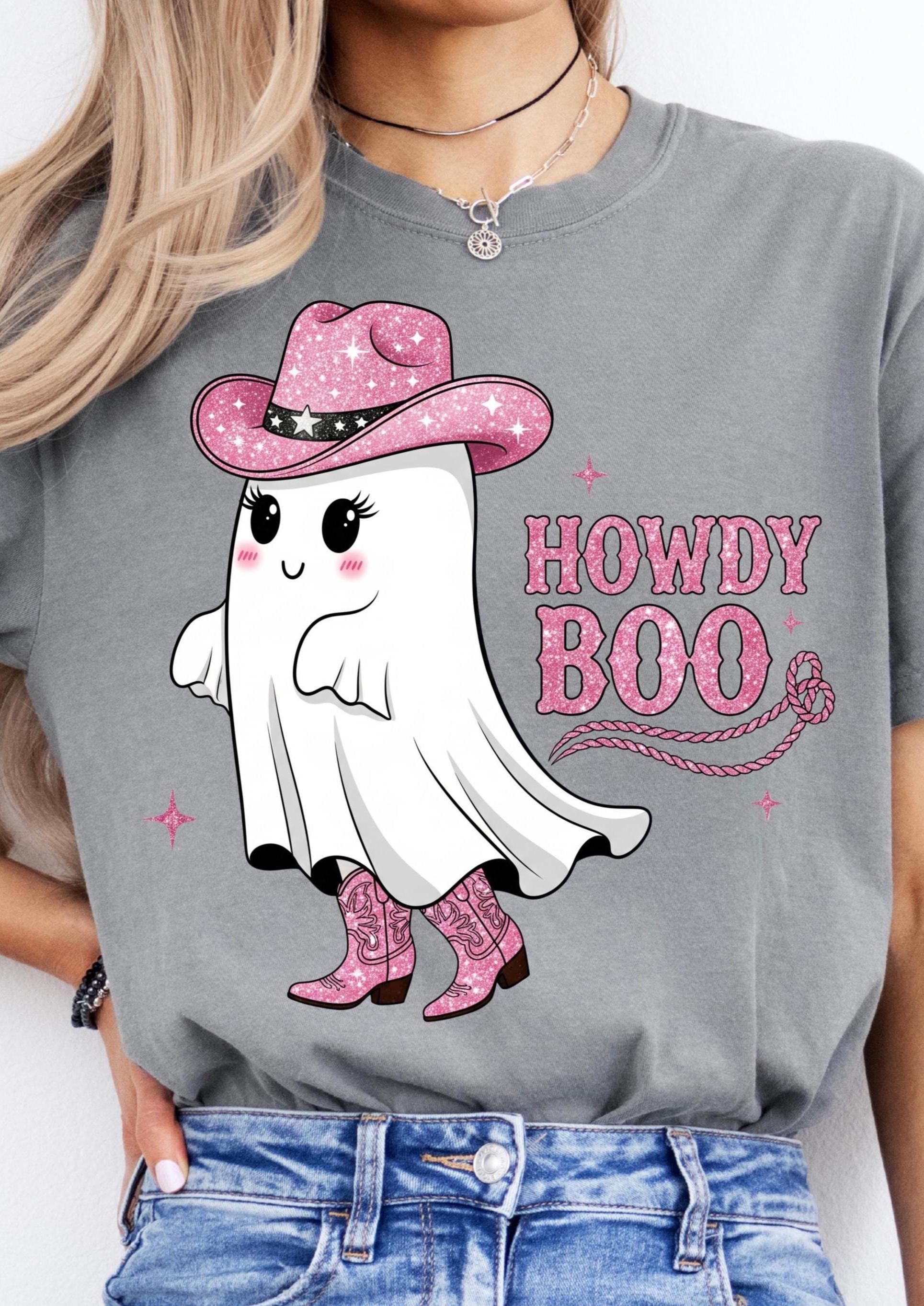 Howdy Boo Ghost T-Shirt: Cutesy Halloween Top