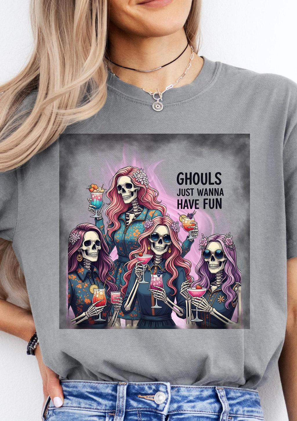 Ghouls Just Wanna Have Fun Halloween Tshirt, Skeleton shirt, Funny Shirt