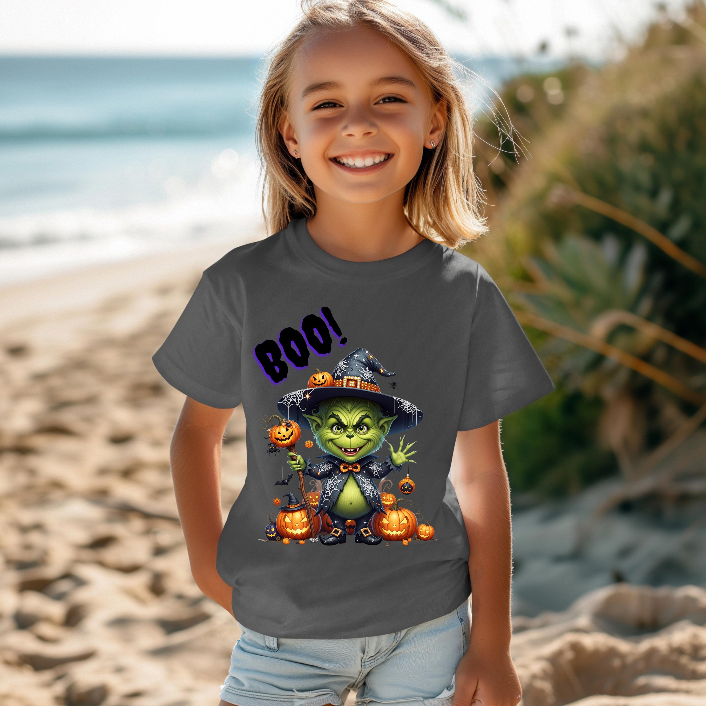 Mean Green Guy Toddler/youth  Halloween T-shirt.