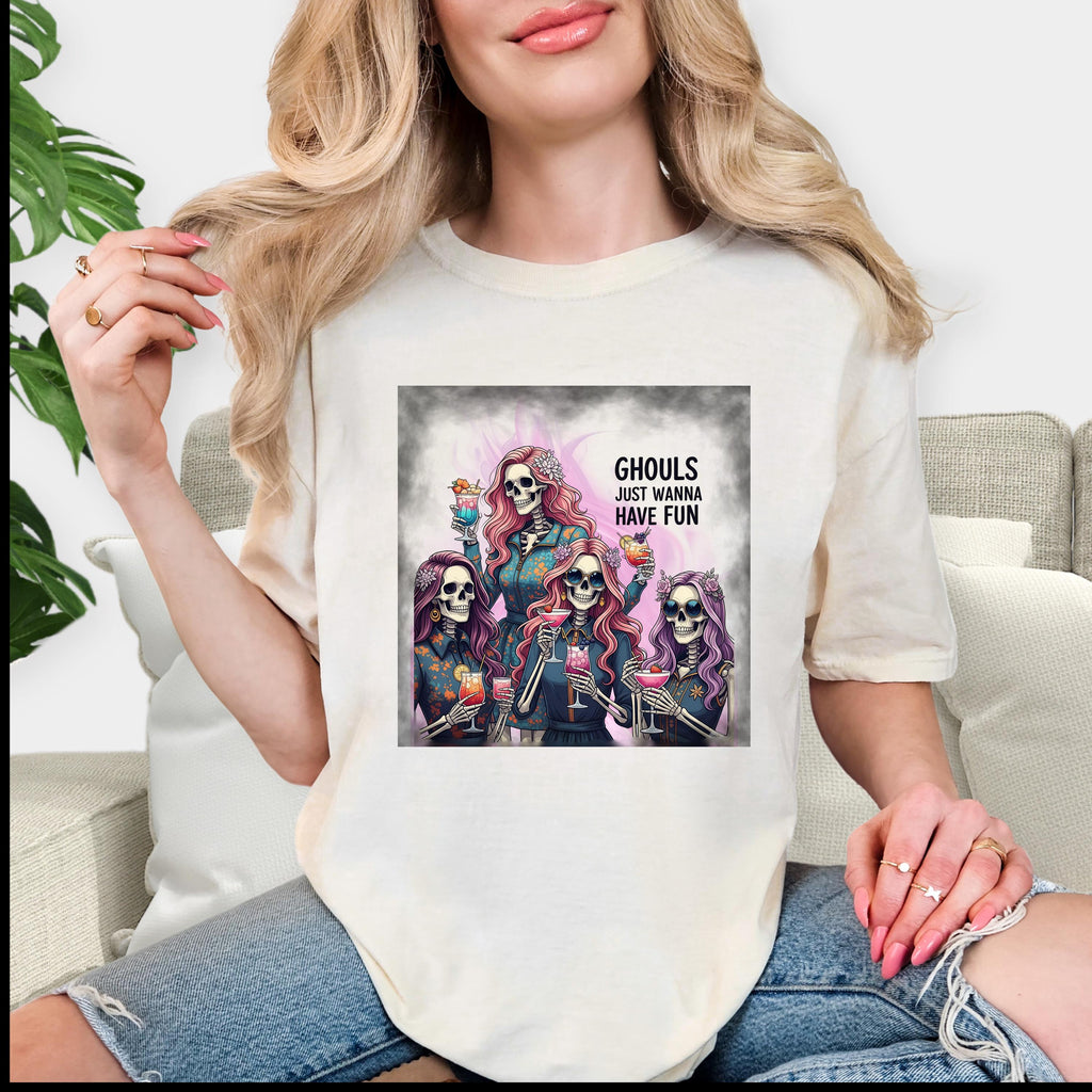 Ghouls Just Wanna Have Fun Halloween Tshirt, Skeleton shirt, Funny Shirt