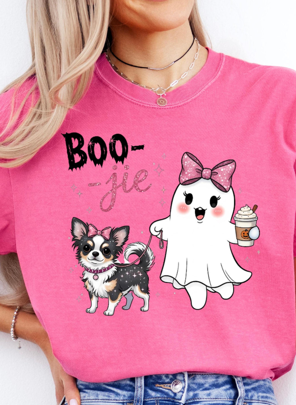 Boo-jie Ghost Chihuahua Halloween T-shirt: Fun Party Top