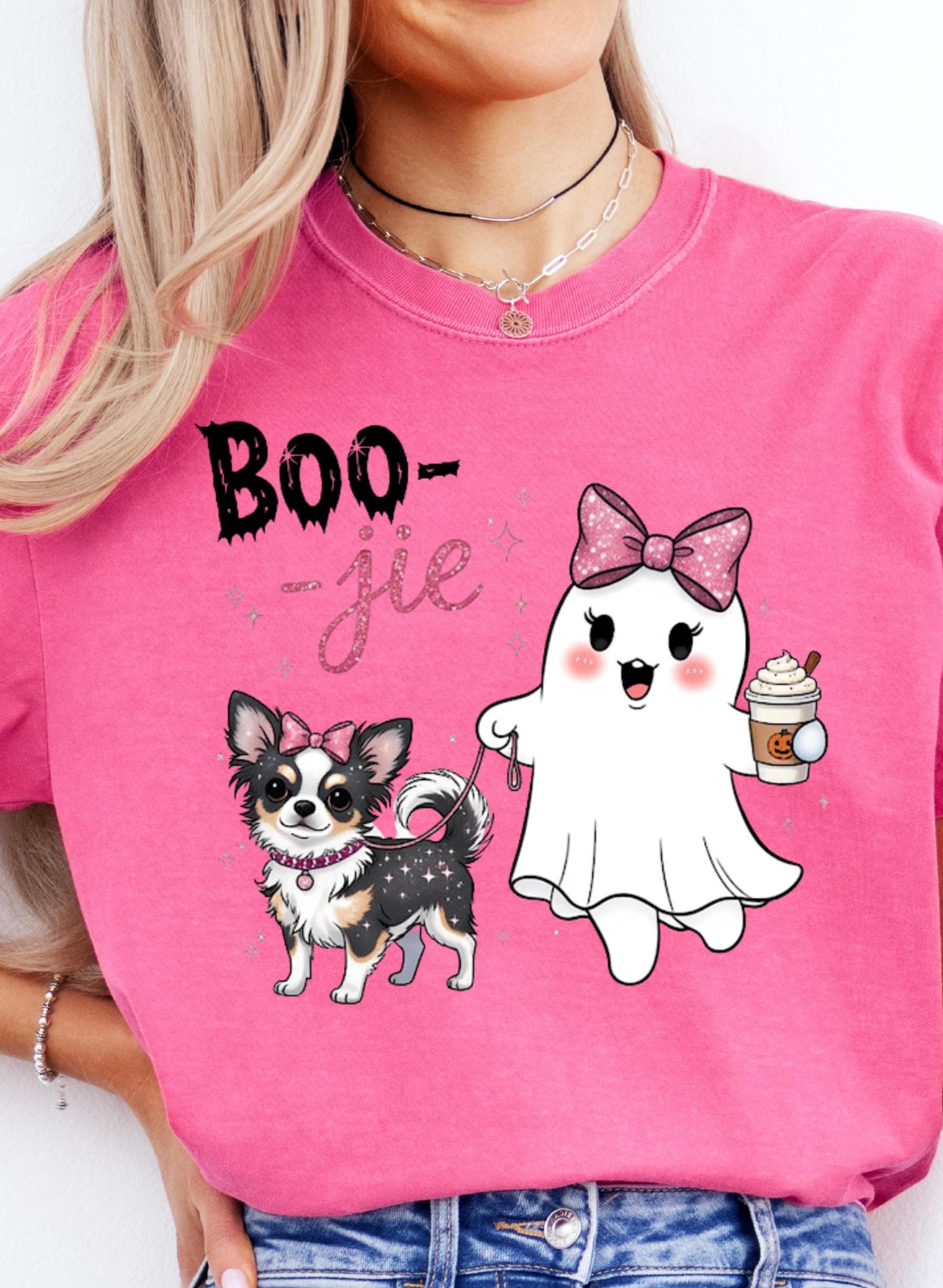 Boo-jie Ghost Chihuahua Halloween T-shirt: Fun Party Top