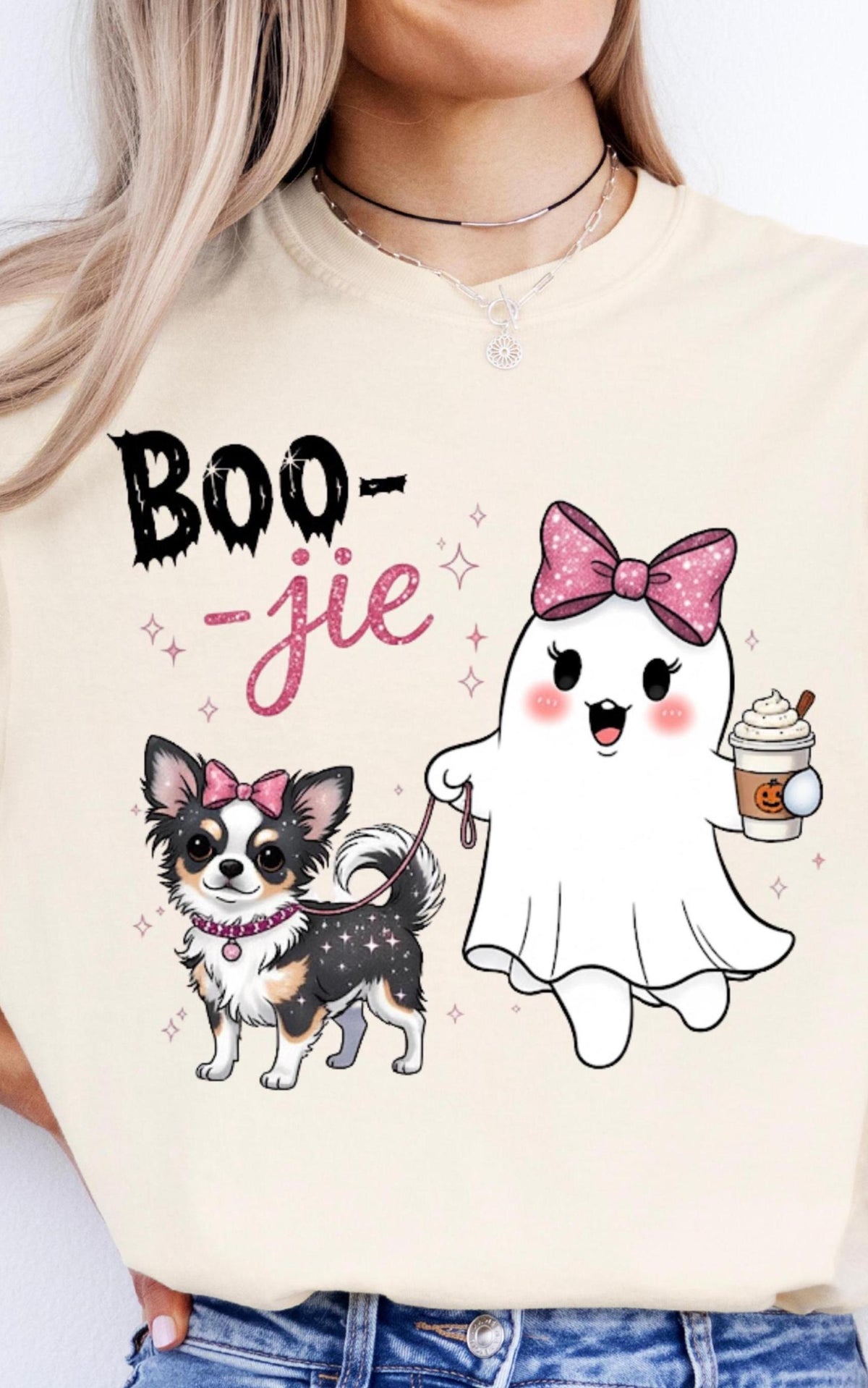 Cute Halloween Dog Shirt – Ghost & Chihuahua Tee, Funny Dog Mom Halloween Gift