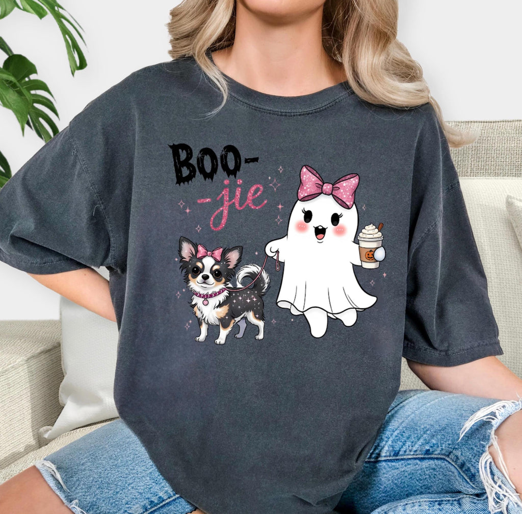 Boo-jie Ghost Chihuahua Halloween T-shirt: Fun Party Top