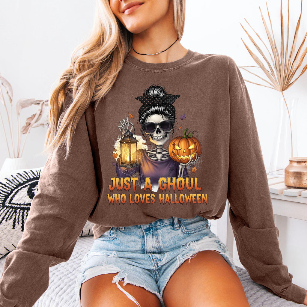 Just a Ghoul Who Loves Halloween shirt, Spooky Season apparel
